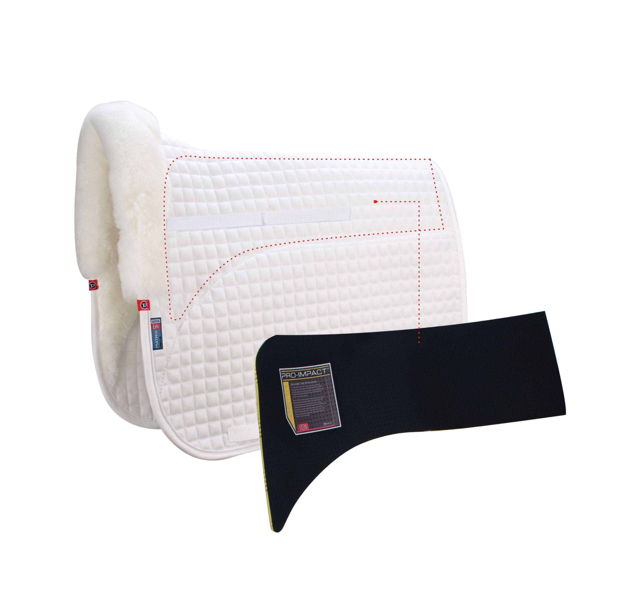 Matrix Sheepskin Dressage Comp Pad with Pro-Impact Inserts