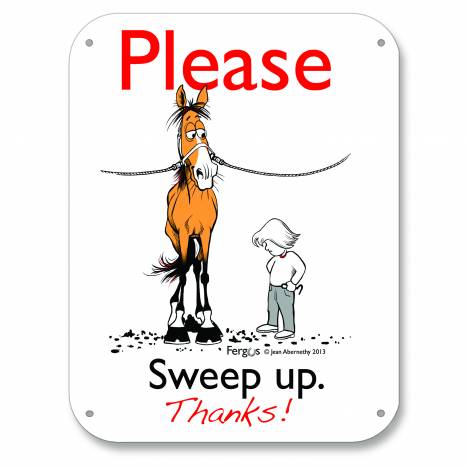 Kelley Fergus "Sweep Up" Barn Sign