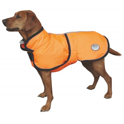 WeatherBeeta Reflective Parka Dog Coat with Belly Wrap